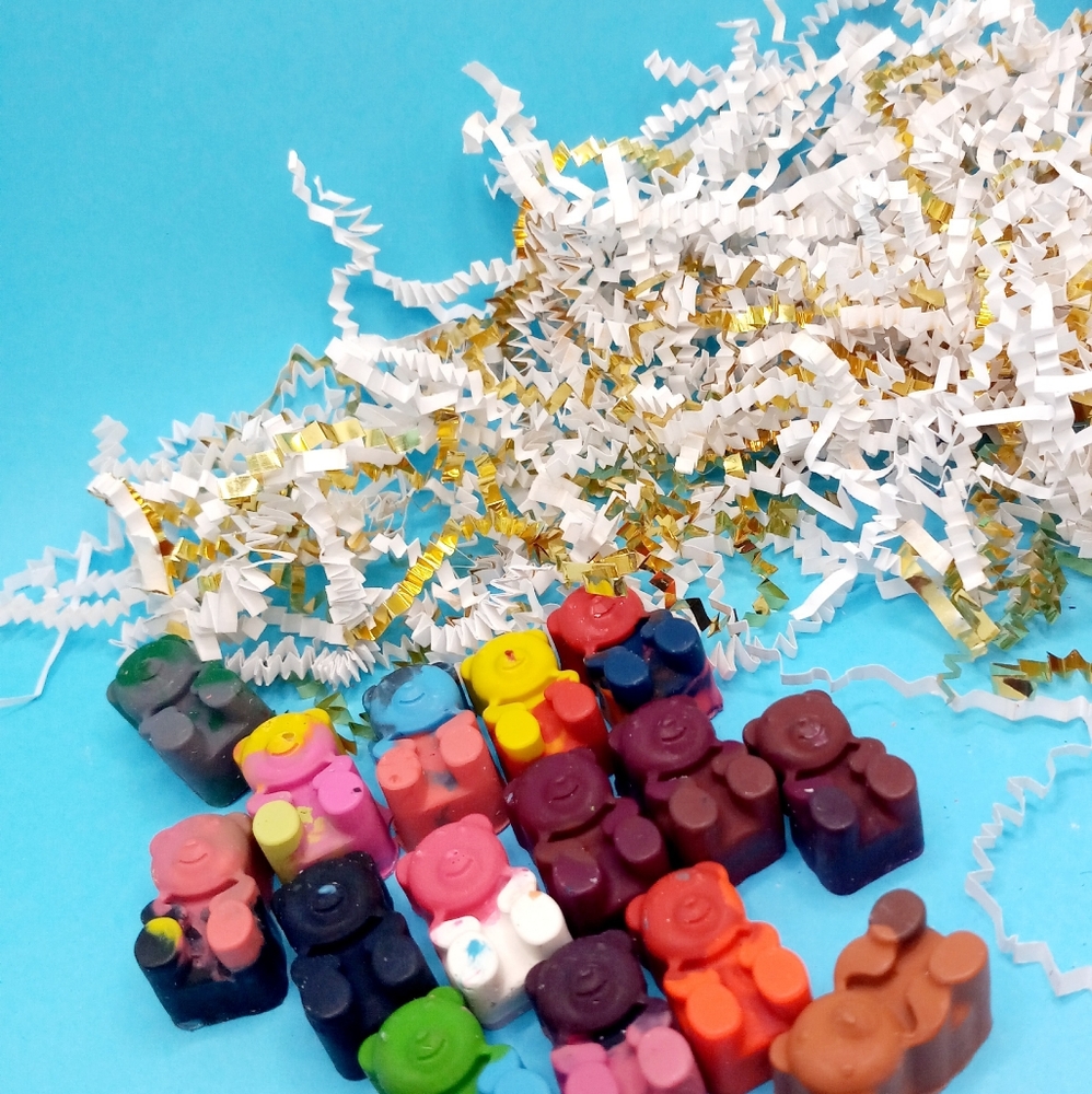 Toddler learning toys, handmade gummy bears crayons